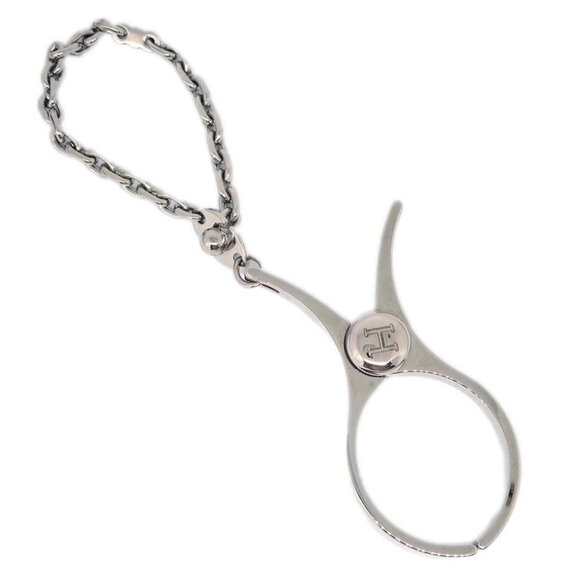 Hermes Filou Glove Holder Clip Silver Small Good - Picture 1 of 4